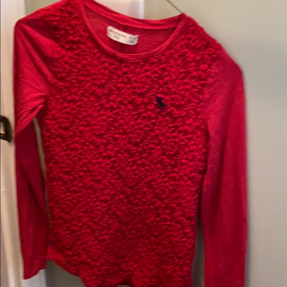 Red Abercrombie shirt